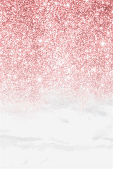 Pink glittery pattern on white marble background vector | premium image ...