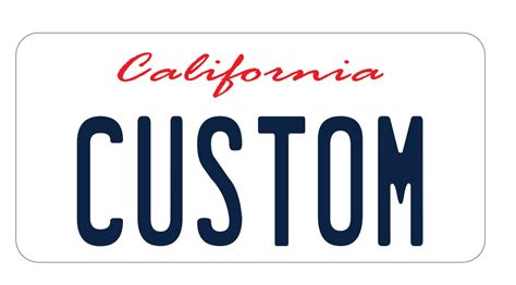 Custom California License Plate Sticker - Etsy