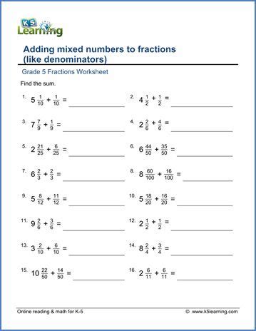 Year 5 Adding And Subtracting Fractions Word Problems - Nora Epp's 5th ...