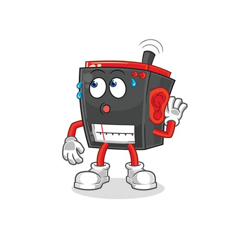 radio cartoon character 10746565 Vector Art at Vecteezy