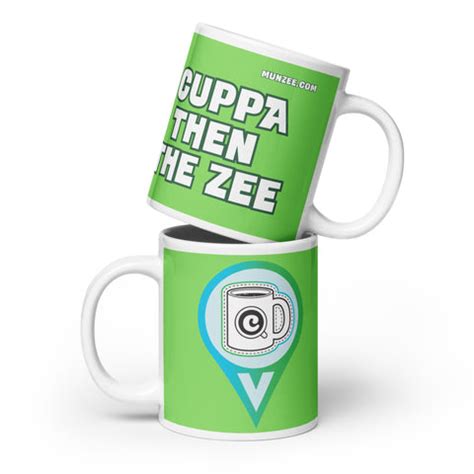 Cuppa then the Zee - White glossy mug – Freeze Tag Store