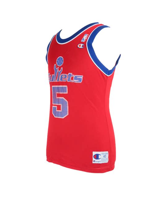 Vintage Juwan Howard Washington Bullets Champion Jersey - 5 Star Vintage