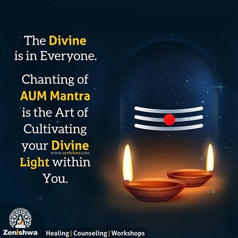 The Divine is in Everyone. Chanting of AUM Mantra is the Art of Cultivating your Divine Light ...