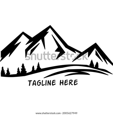 Black Mountain Vector Logo Very Good Stock Vector (Royalty Free ...