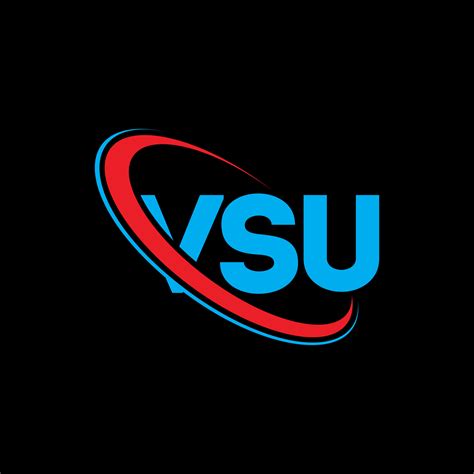 VSU logo. VSU letter. VSU letter logo design. Initials VSU logo linked with circle and uppercase ...