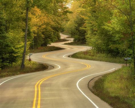 Windy Road in September #2 Photograph by Shawn Einerson - Pixels