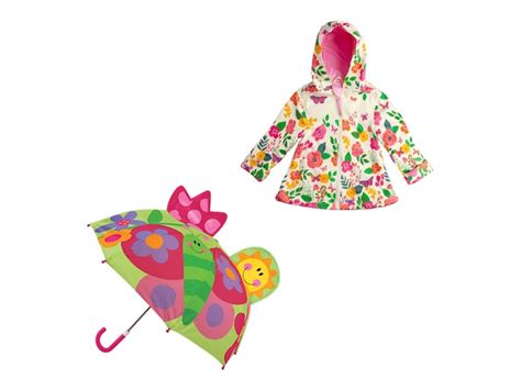 Stephen Joseph Butterfly Kids' Raincoat & Umbrella Set - Free Shipping | DSW