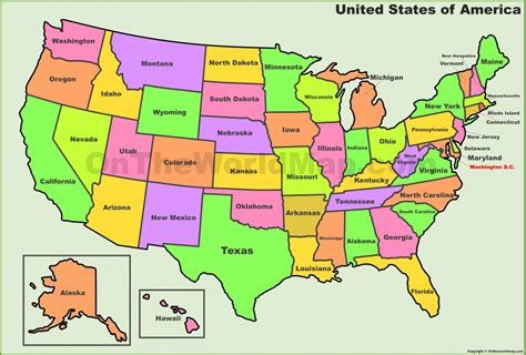 Printable Us Timezone Map With States - Printable US Maps