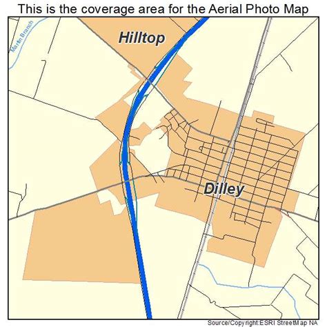 Aerial Photography Map of Dilley, TX Texas