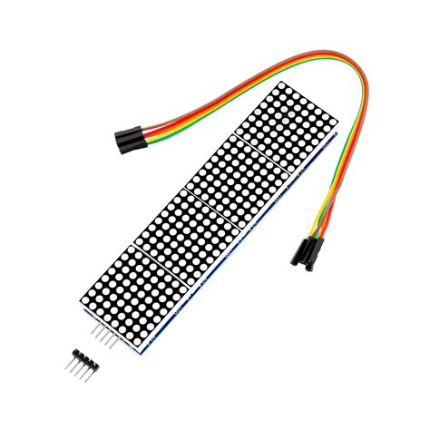 MAX7219 8x32 4 in 1 Dot Matrix LED Display Module Compatible with Arduino and Raspberry Pi ...