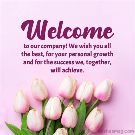 Welcome Message for New Employee or Team Member - WishesMsg