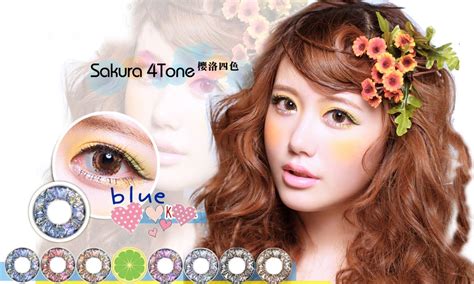 Soft Cosmetic Color Contact Lenses Prescription Jade-Like Eye (Blue) Cat Eye Contacts, Halloween ...