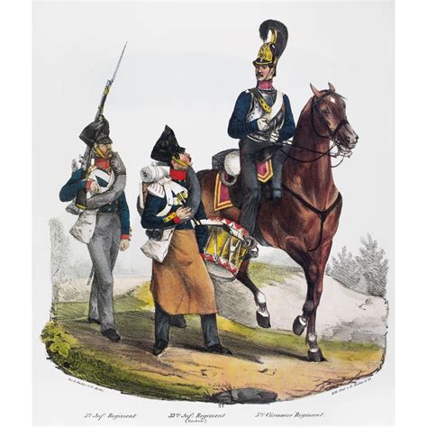 Prussian Soldiers 1830 Nsoldier Of The Fifth Infantry Regiment Drummer ...