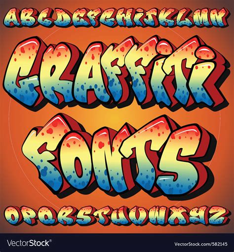 Graffiti fonts Royalty Free Vector Image - VectorStock