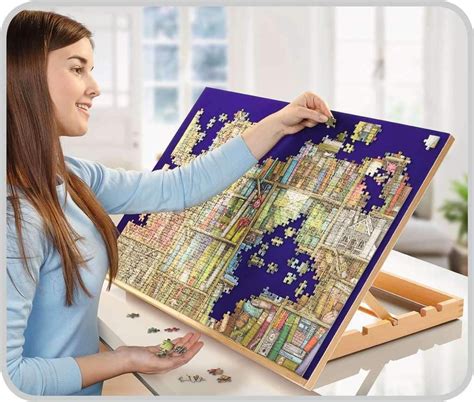 Wooden Puzzle Board Jigsaw Puzzle Board up to 1500 Pieces Jigsaw Puzzle Table Puzzle Tables for ...