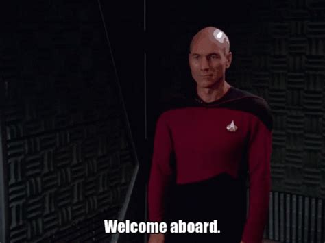 Picard Welcome Aboard Uss Enterprise GIF | GIFDB.com