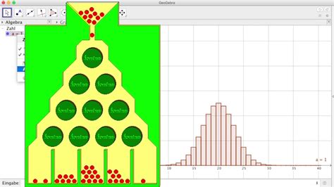 Binomialverteilung, Galtonbrett und Histogramm - YouTube
