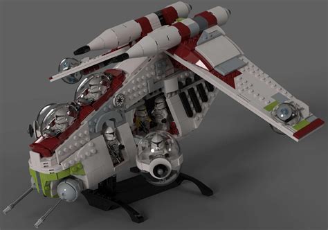 My latest lego MOC of republic gunship, ATOC style : r/LegoStarWarsMOCs