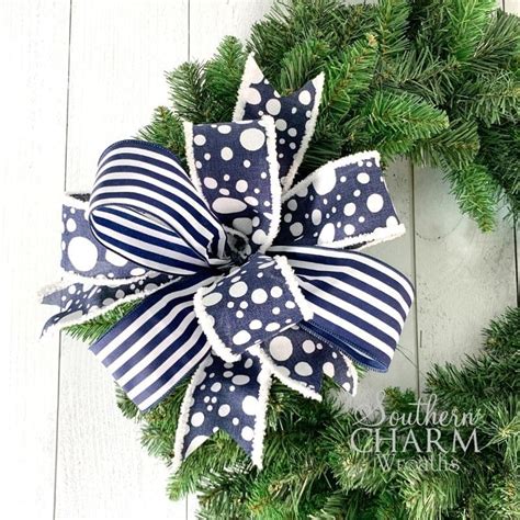 How to Make a Bow with Two Pieces of Ribbon - Southern Charm Wreaths