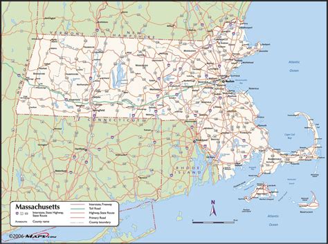 Massachusetts County Wall Map – MAD MAPS