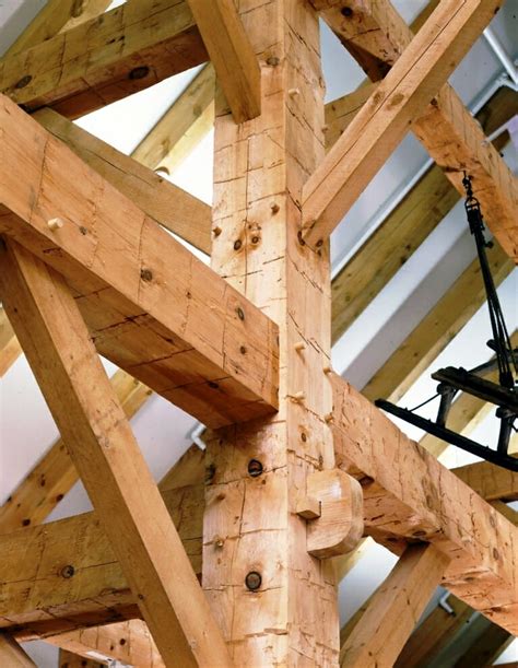 Hand Hewn Timber Frame | Textured Wood Beams