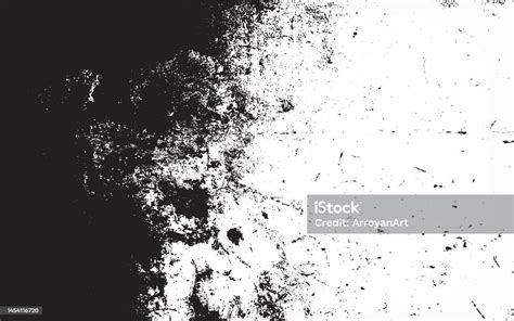 Grunge Texture Effect Distressed Overlay Rough Textured Abstract Vintage Monochrome Black ...