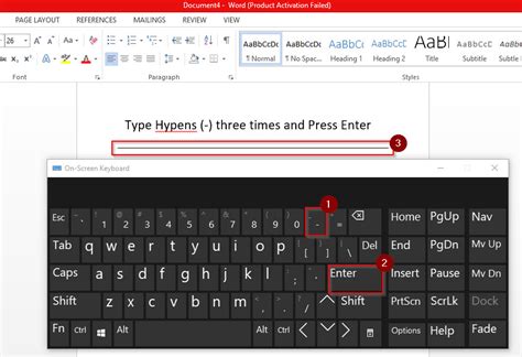 How To Draw Line In Microsoft Word » Jointone