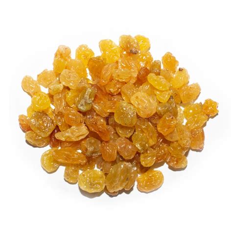 Raisins from Kishmish on a White Background.Small Seedless Raisins from White Grape Varieties ...