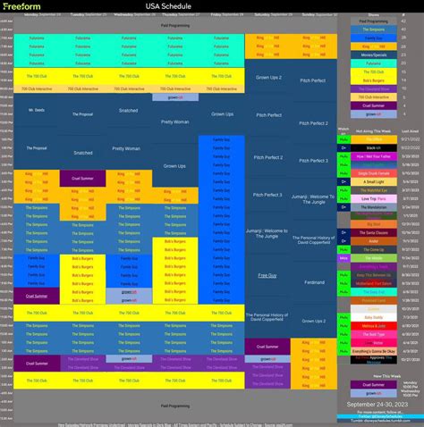 Freeform 2023 Schedule (FXX Style) by Chris-Toons2009 on DeviantArt