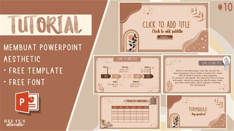 AESTHETIC PPT #10 ANIMATED SLIDE | MUDAH | SIMPLE | FREE TEMPLATE &FONT ...