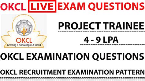 OKCL EXAM QUESTIONS LIVE ATTEMPT || OKCL EXAM QUESTIONS 2023 || ALL OKCL EXAM QUESTIONS - YouTube