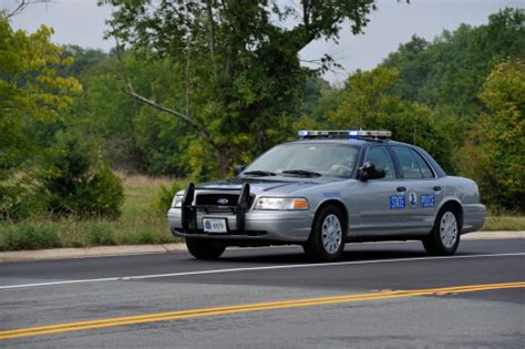 Virginia State Police Vehicle Blue Lights Flashing Americas 911 Ride Stock Photo - Download ...