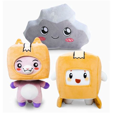 Lankybox BOXY FOXY ROCKY Stuffed Toy Game Figure Plush Doll Kids Gift | Shopee Philippines