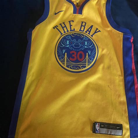 Steph curry city jersey only worn 1 - Depop