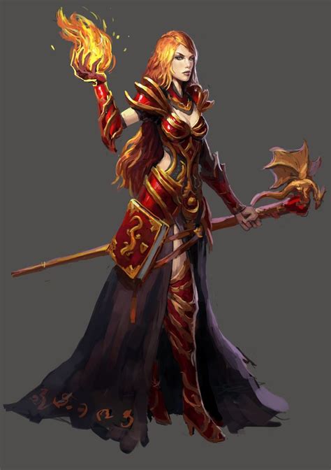 Fire mage by Beaver-Skin on DeviantArt