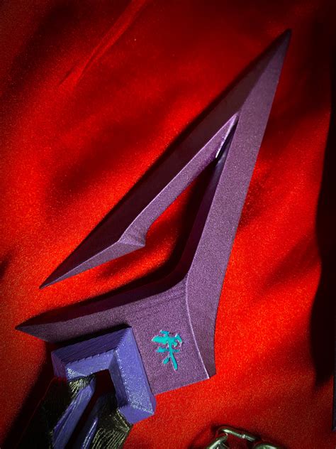 Valorant Kuronami Knife Purple-3d PRINT Knife-valorant Cosplay-valorant Gift-gift for Him ...