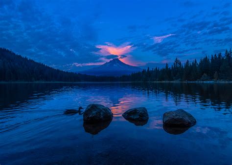 Lake Blue Sky Sunset 4k Wallpaper,HD Nature Wallpapers,4k Wallpapers,Images,Backgrounds,Photos ...