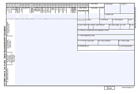 DD Form 1A Template