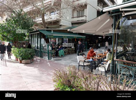 greece athens kolonaki square da capo coffee shop Stock Photo - Alamy