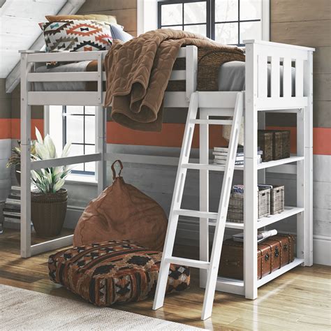 Better Homes and Gardens Kane Twin Loft Bed, White - Walmart.com