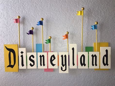 Vintage Disneyland Entrance Sign With Flags - Etsy | Disneyland entrance, Disneyland sign ...