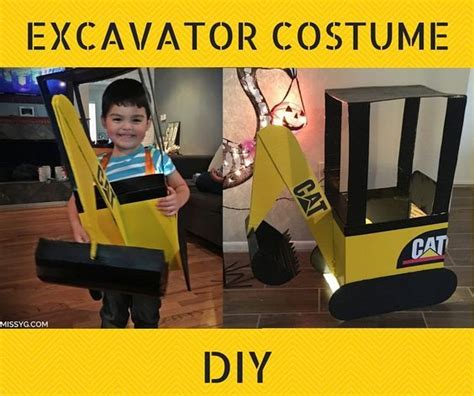 Excavator Costume | Halloween boys, Toddler halloween costumes