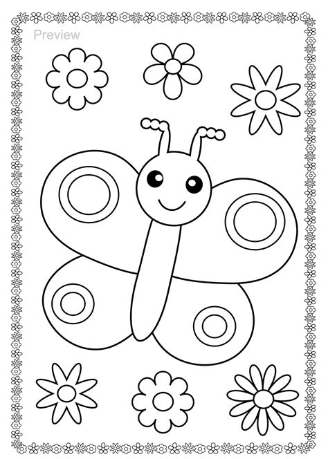 Butterfly Coloring Pages Preschool: Fun And Educational Activities ...