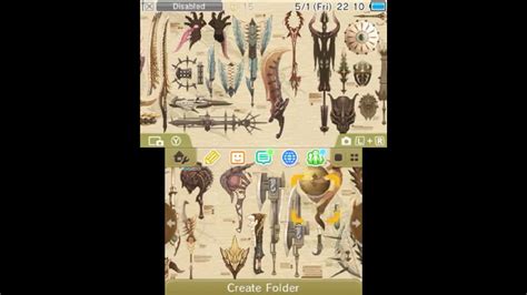 Monster Hunter 4 Ultimate - Hunter's Weapon Gallery 3DS theme footage