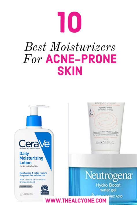 Best Non-Comedogenic Moisturizers For Acne-Prone Skin | Acne moisturizer, Dry skin moisturizer ...