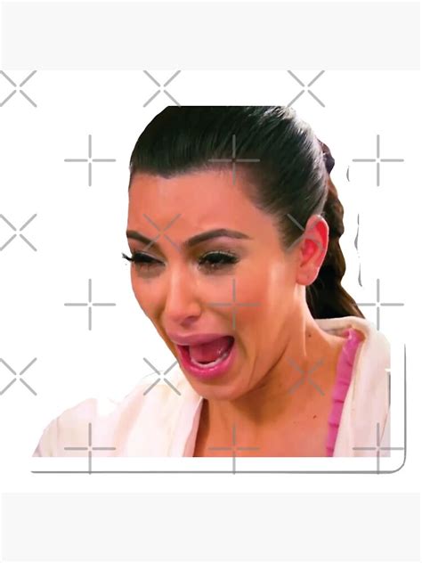 "Kim Kardashian crying meme" Sticker by sienna0312 | Redbubble