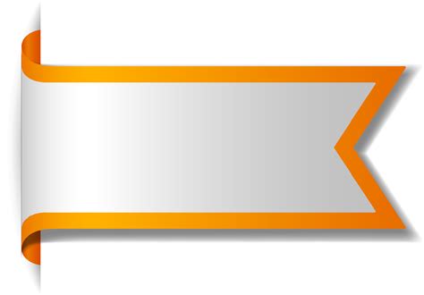 Orange banner design on white background 6411998 Vector Art at Vecteezy