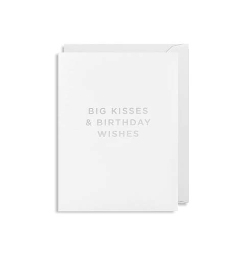 Big Kisses Mini Birthday Card by Lagom Design | Curiouser