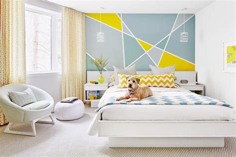 Paint a Simple Geometric Pattern on Your Bedroom Wall - This Old House