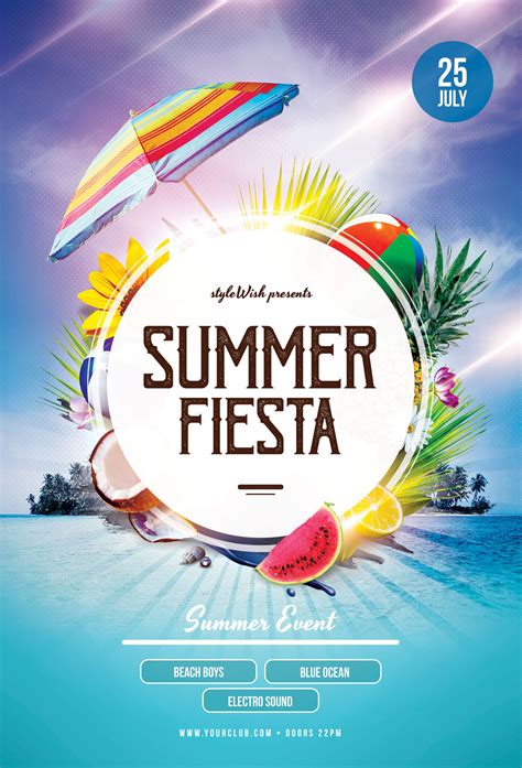 Summer Fiesta Flyer on Behance